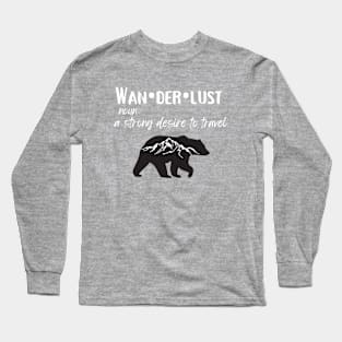 The Wanderlust Bear Long Sleeve T-Shirt